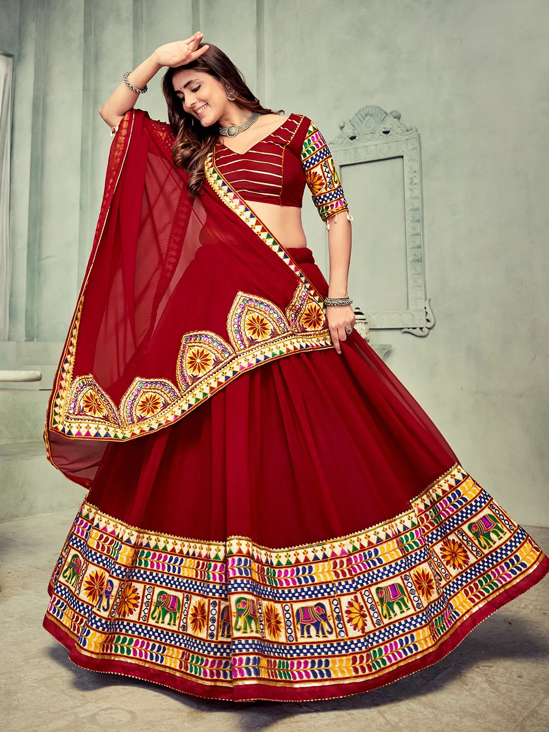 Navratri Special Georgette Lehenga Choli By Nsf  Wholesale Clothing Distributors In India